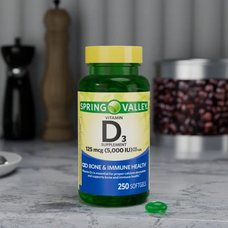 Spring Valley D3 Softgels Lifestyle
